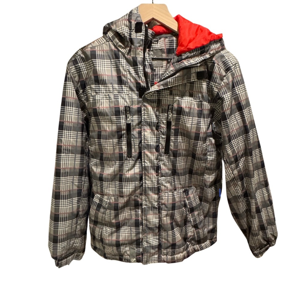 LRG Plaid Puffer Jacket Men’s Large EUC